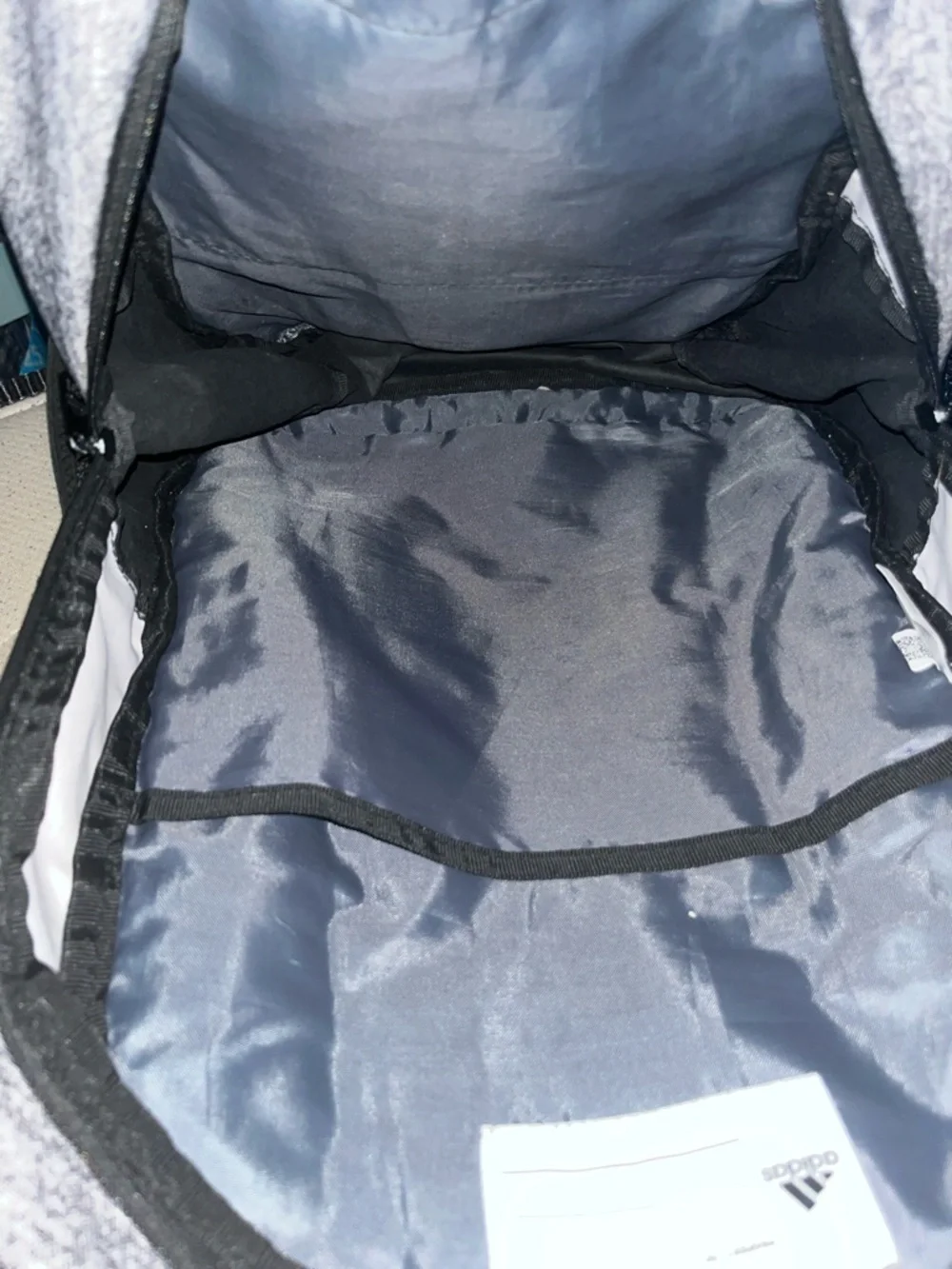 adidas Grey Heather and Black Athletic Backpack - Picture 3 of 5